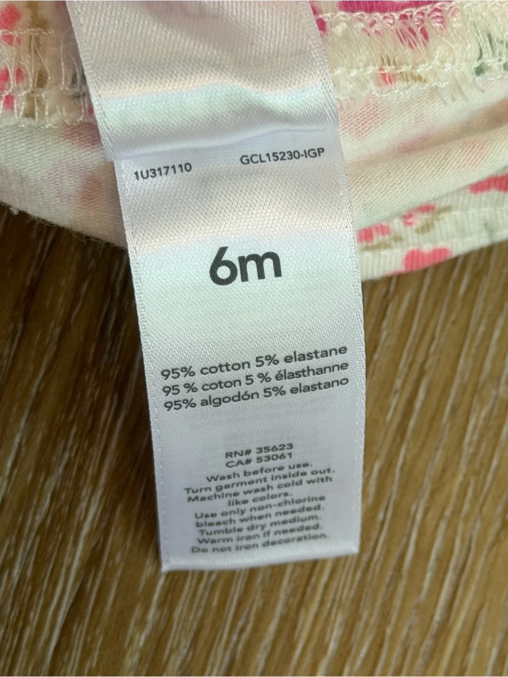 Carter's Pink Top and Floral Leggings Set